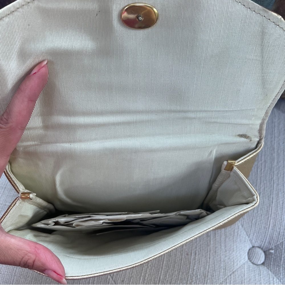 Vintage Avon Polished Gold Evening Bag IOB - Picture 5 of 5